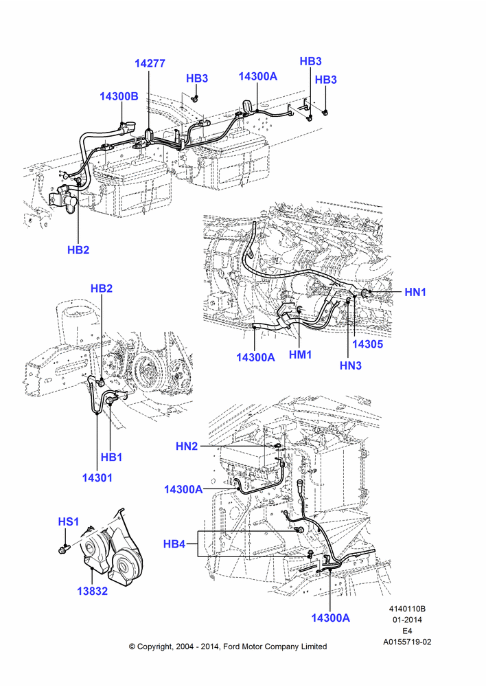 10B - Battery Cables and Horn, With Diesel Engines; 02/AUG/2004
