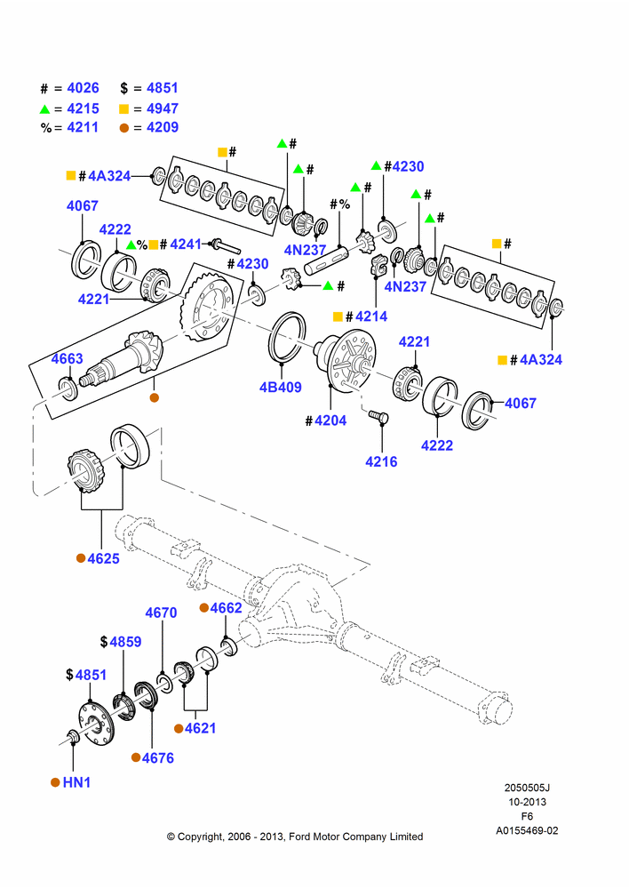 05J - Components - Rear Axle Diff & Carr., Rear Axle Limited Slip Differential, With 8.8 Axle; 17/JUL/2006-18/AUG/2008
