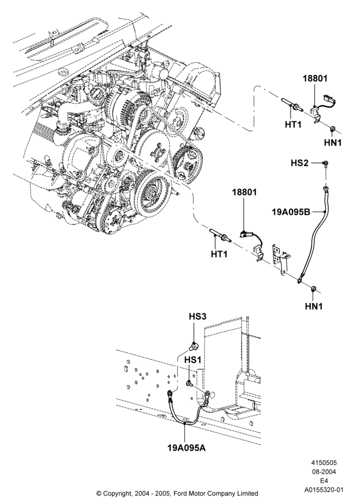 05B - Radio Suppression, 5.4L Modular SOHC V8, 6.8L SOHC EFI NA V10 Gas; 02/AUG/2004