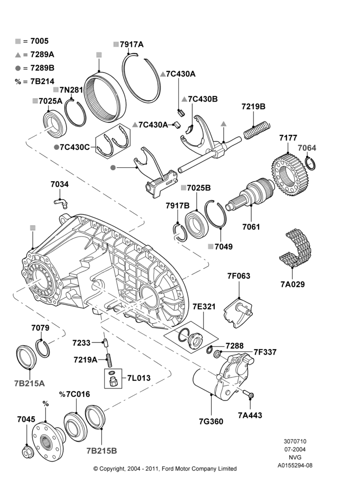 10C - Transfer Drive Components, Electric Trans Case And Auto Hubs, FRONT; 19/JUL/2004-18/DEC/2006