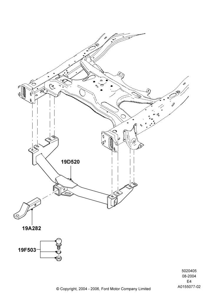 05B - Tow Bar, Accessory; 02/AUG/2004