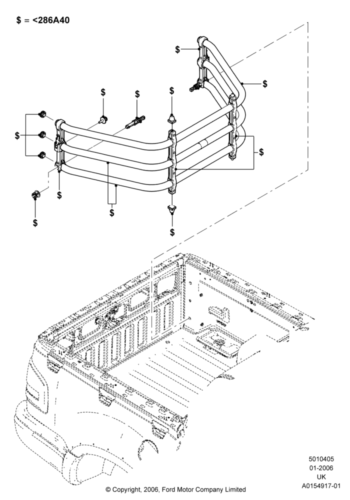 05XD - Pick Up Box/Tailgate and Tonneau, Accessory, Bed Extender; 30/JAN/2006-29/OCT/2010