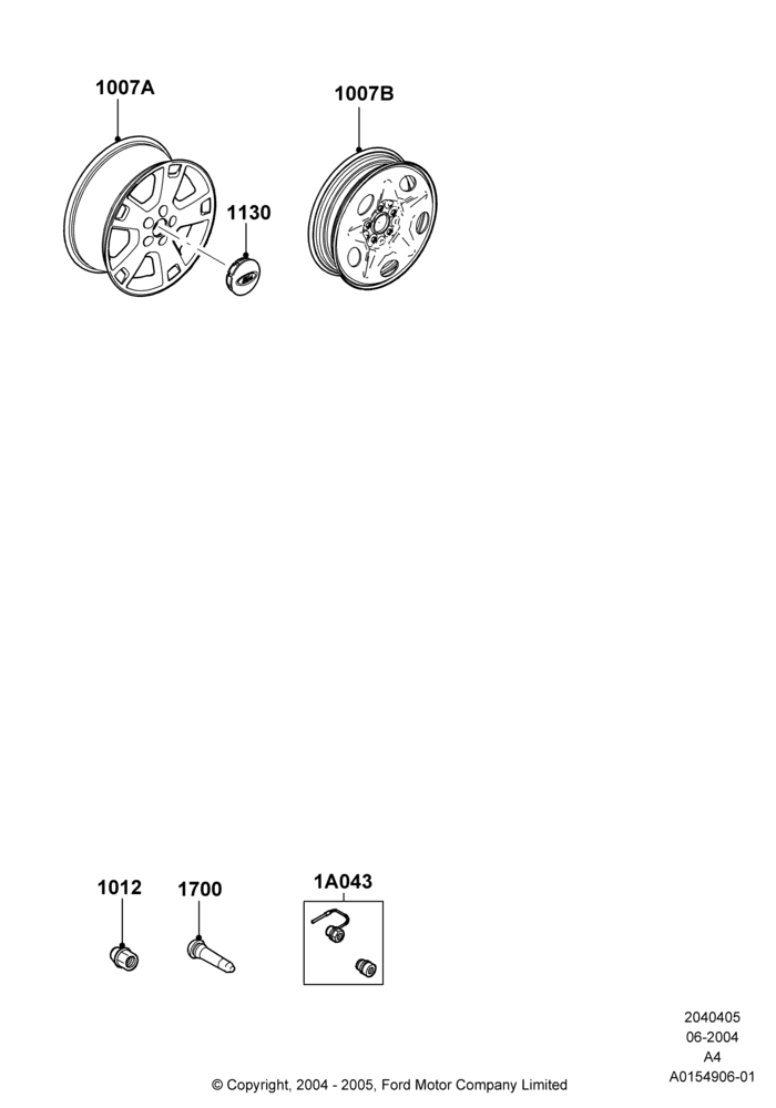 05D - Wheels, With 17" Wheels; 22/JUN/2004-30/MAY/2005