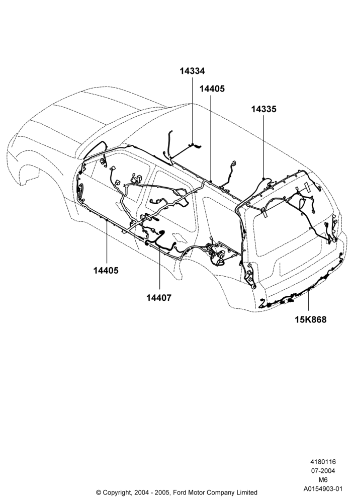 16 - Wiring - Body And Roof Console; 26/JUL/2004-01/MAY/2006