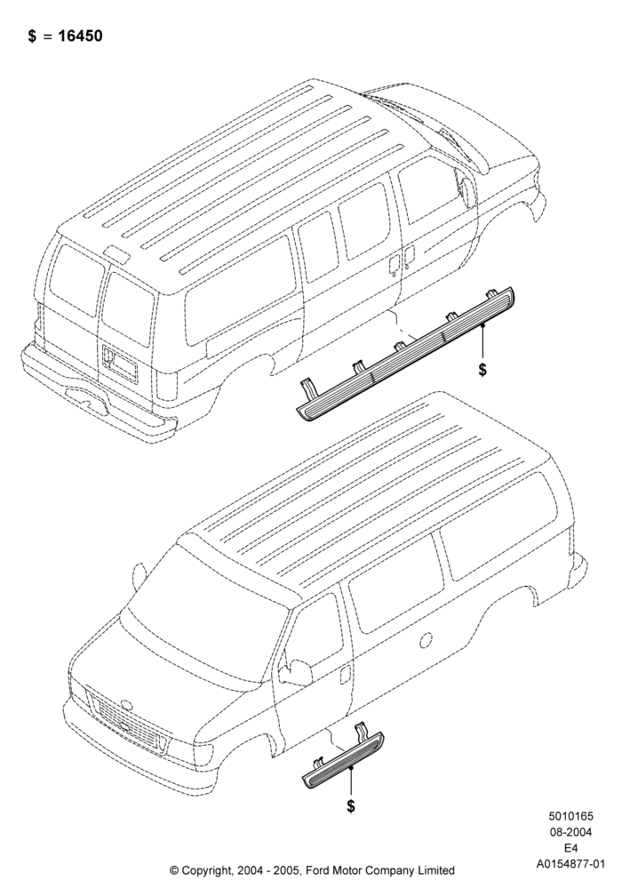 65X - Running Boards/Side Steps, Accessory, RH Long LH Short; 02/AUG/2004