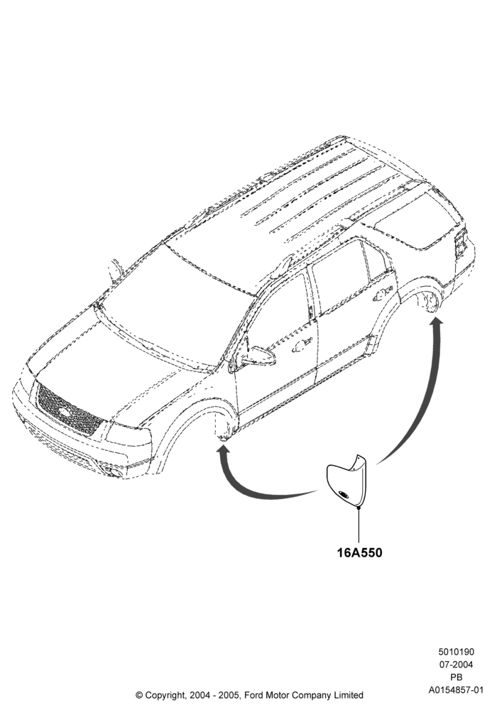 90 - Mudflaps, Accessory; 12/JUL/2004-04/JUN/2007