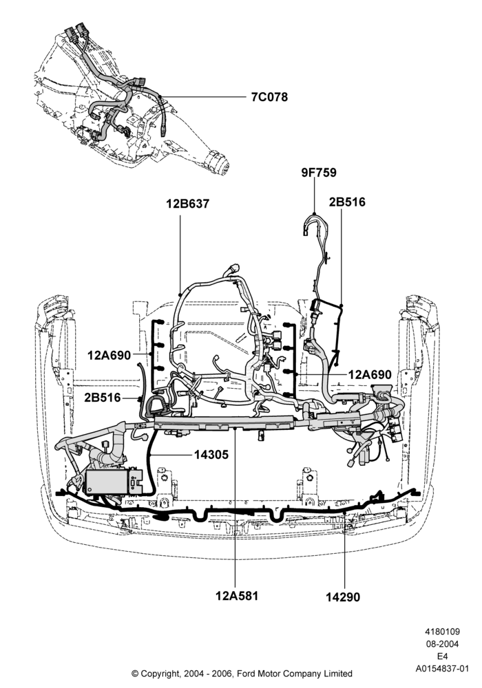 09B - Wiring - Engine And Transmission, With Diesel Engines; 02/AUG/2004-18/AUG/2008