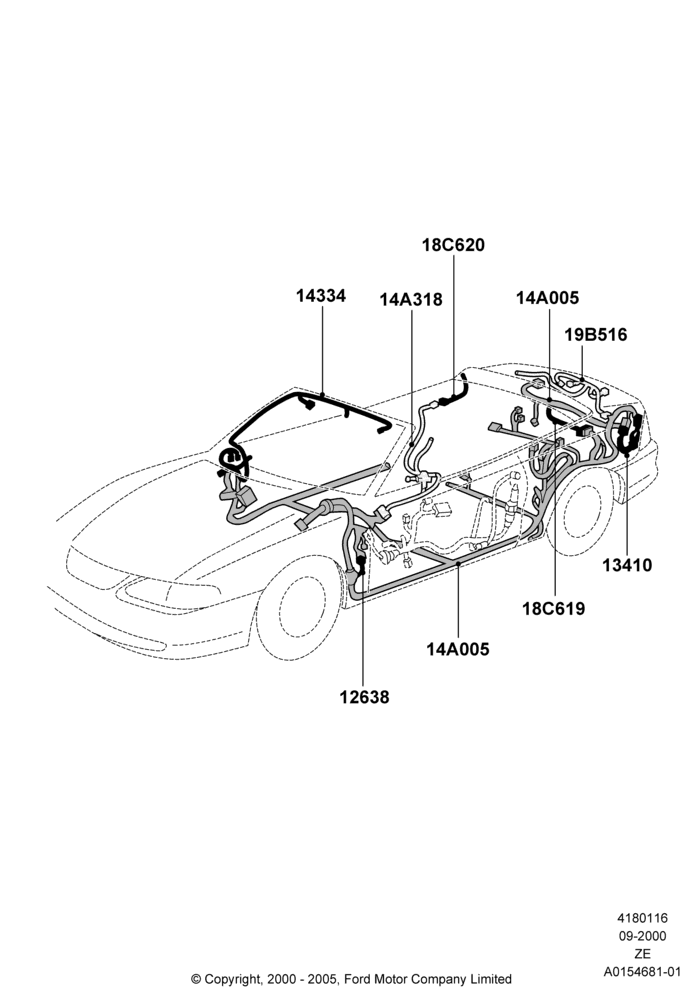 16B - Wiring - Body And Roof Console, Convertible; 18/SEP/2000-10/MAY/2004