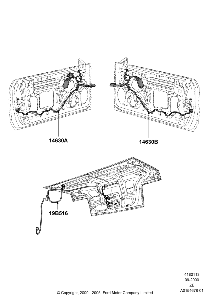 13 - Wiring - Body Closures; 18/SEP/2000-10/MAY/2004