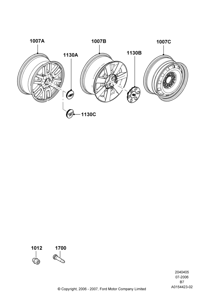 05F - Wheels, With 18" Wheels; 02/AUG/2006-16/AUG/2010