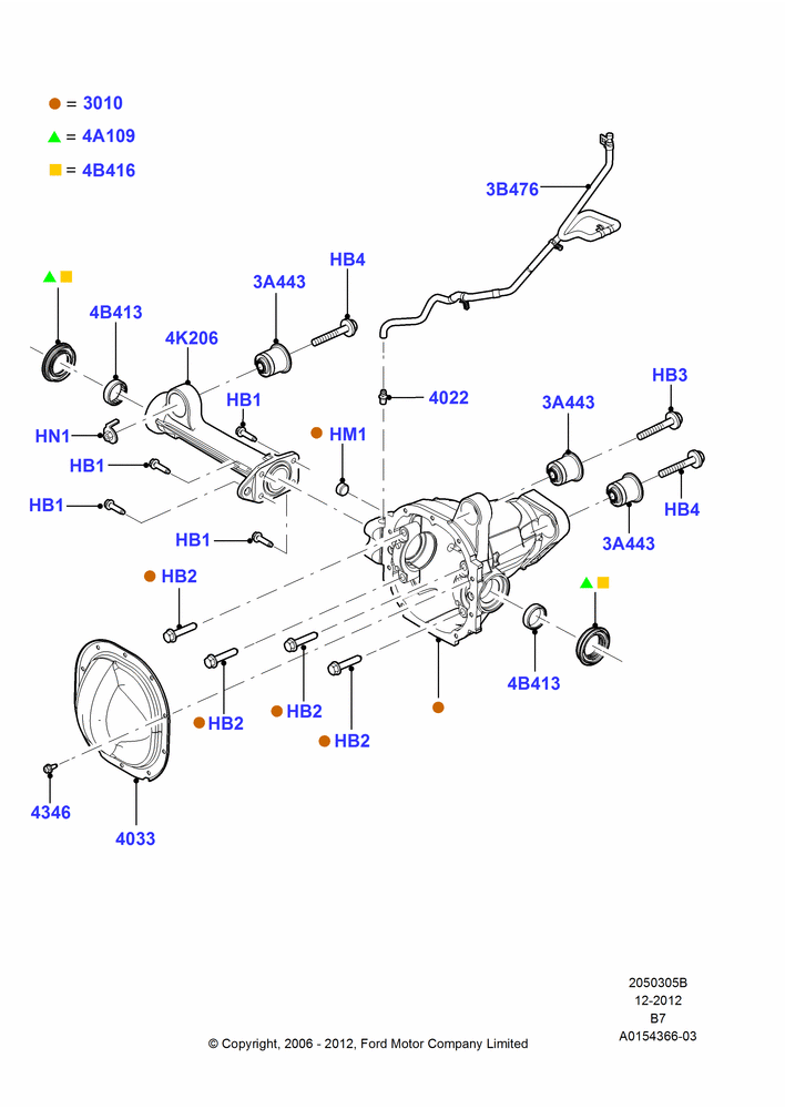 05B - Front Axle Case; 02/AUG/2006-30/JUN/2017