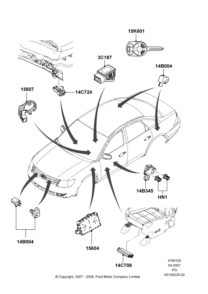 05B - Vehicle Modules and Sensors; 30/APR/2007-15/JUN/2009