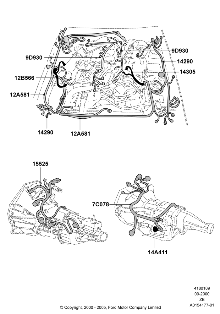 09A - Wiring - Engine And Transmission, 3.8 OHV EFI; 18/SEP/2000-05/SEP/2003