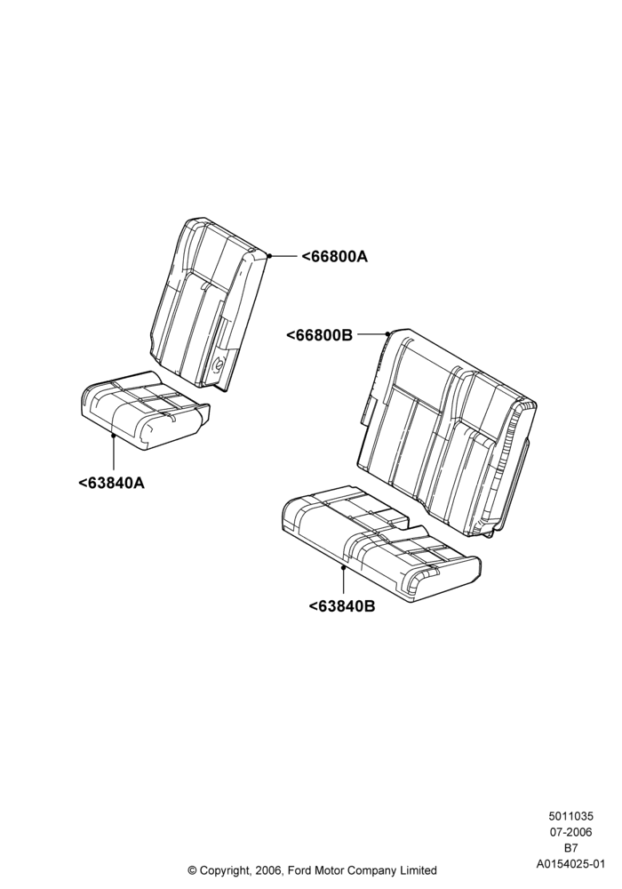35F - Rear Seat Pads/Valances & Heating, All Third Row Seating; 02/AUG/2006-11/AUG/2014