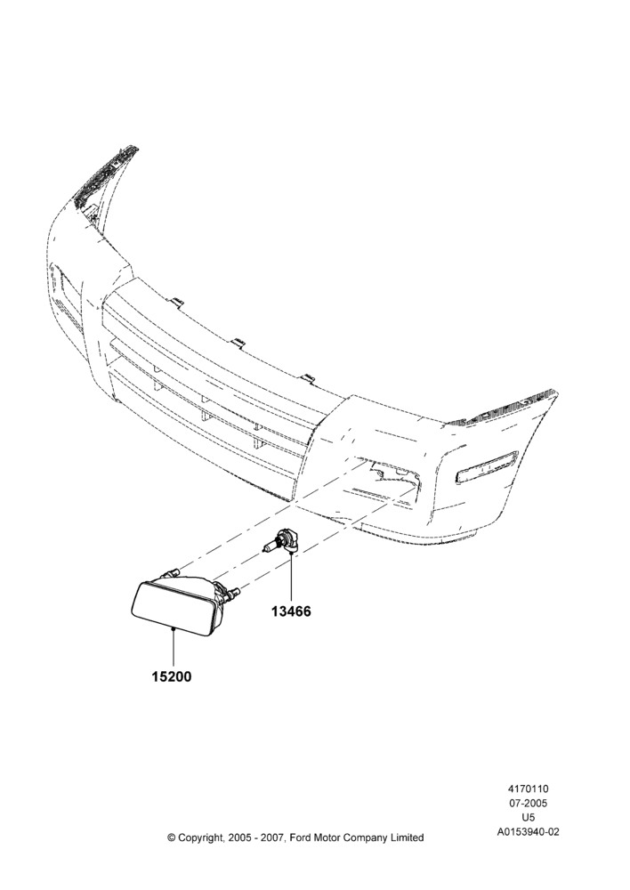 Front Fog Lamps, Lincoln/Mercury Series, With Front Fog Lamps