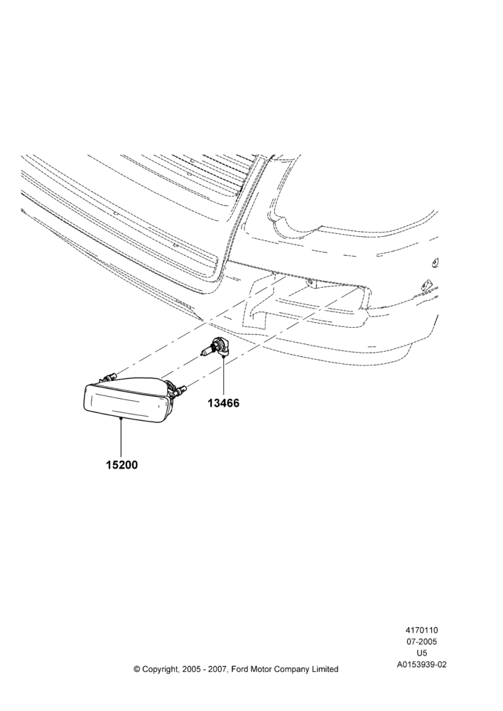 Front Fog Lamps, Ford Series, With Front Fog Lamps
