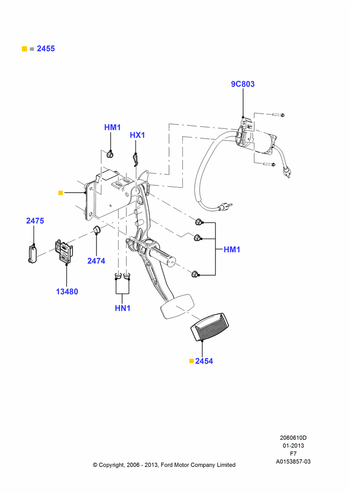 Brake and Clutch Controls, Adjustable Accl/Brake Foot Pedals