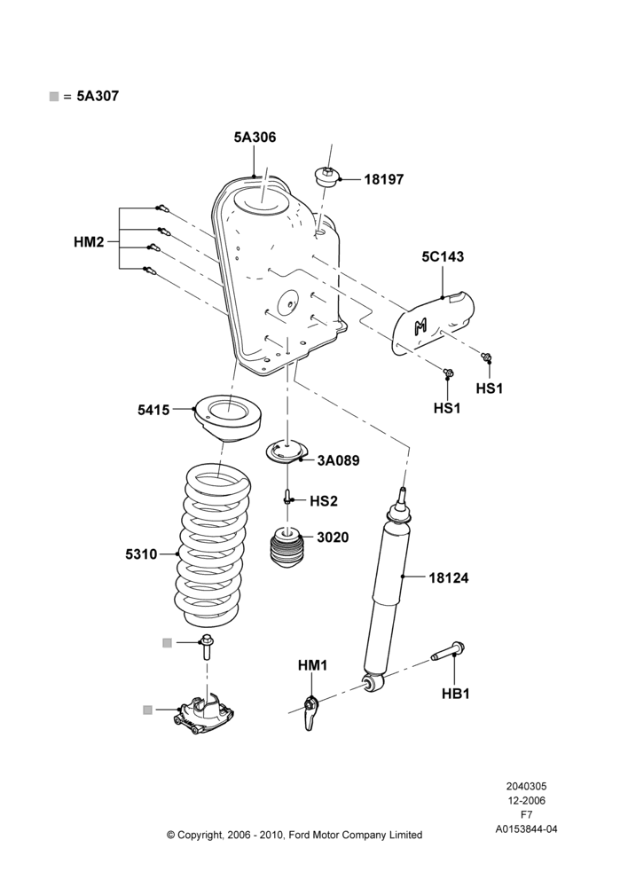 05F - Front Suspension Struts and Springs, Ford 550 Series, Ford 450 Series; 18/DEC/2006-12/FEB/2010