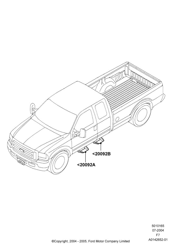65Q - Running Boards/Side Steps, Accessory, Stirrup Step; 19/JUL/2004-16/MAY/2005