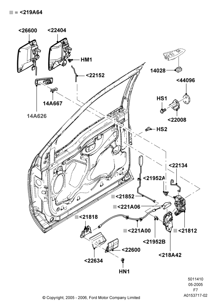 10D - Front Door Lock Controls, Crew Cab, Regular Cab, With Door Entry Remote Control Unit; 16/MAY/2005-12/FEB/2010
