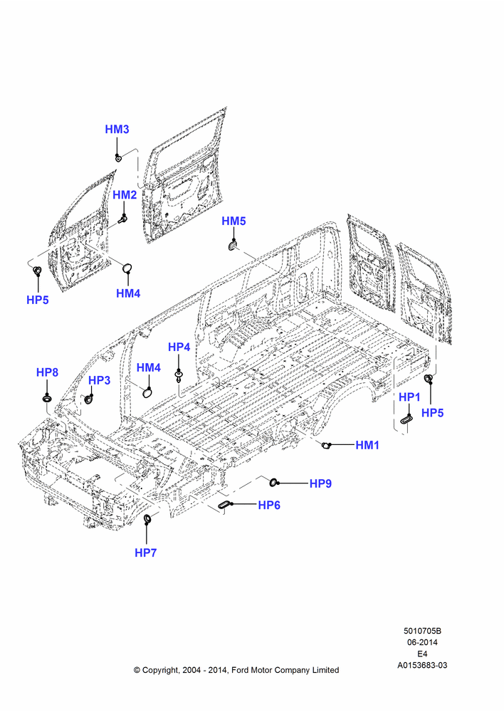 05B - Plugs - Body, Extended Van, Extended Wagon; 02/AUG/2004
