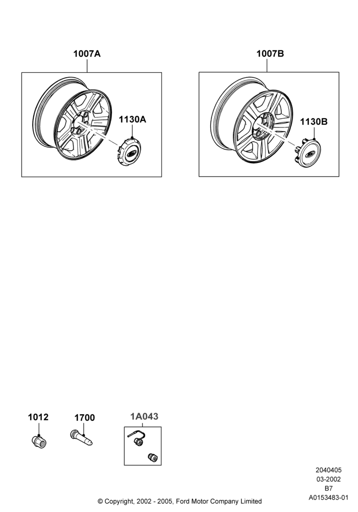 05XA - Wheels, Accessory, Additional Parts May Be Required, Refer To The Installation Instructions Found Under Tech Specs At The Genuine Ford Accessory (GFA) Web Site, See Vehicle Restrictions And Modification Requirements, www.fordaccessoriesstore.com; 18/MAR/2002-11/AUG/2014