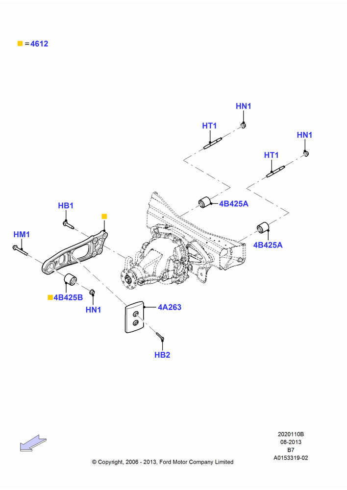 10B - Rear Differential Mounting; 02/AUG/2006-30/JUN/2017