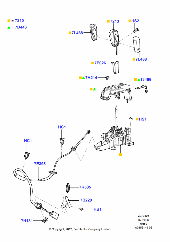 05D - Gear Change-Automatic Transmission, 6 Speed Auto Trans (6R75), 6 Speed Automatic Trans (6R80), With Man Rake/Floor Shift Strg Col; 02/AUG/2006-11/AUG/2014