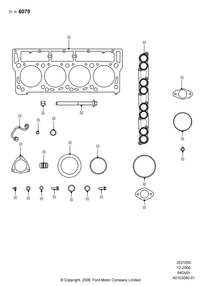 05 - Engine Gasket Kits, 6.4L Diesel V8 Twin Turbo; 18/DEC/2006-12/FEB/2010