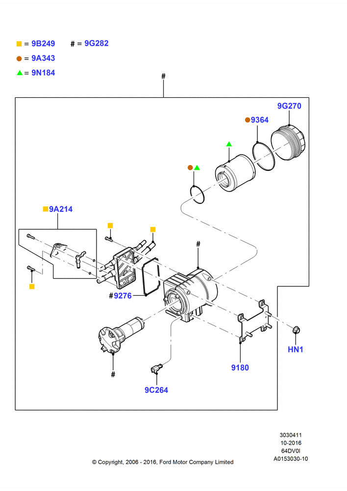 11 - FUEL PUMP - IN LINE, 6.4L Diesel V8 Twin Turbo; 18/DEC/2006-12/FEB/2010