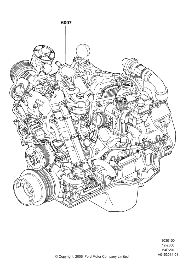 00 - Engine Assy Fully Dressed, 6.4L Diesel V8 Twin Turbo; 18/DEC/2006-12/FEB/2010
