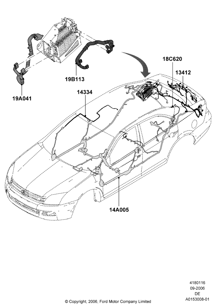 16D - Wiring - Body And Roof Console, Ford Division Derivative; 30/AUG/2006-16/JUL/2007