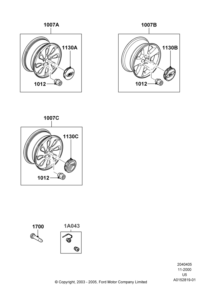 05X - Wheels, (+)"Canada", US MARKETS, Accessory, Additional Parts May Be Required, Refer To The Installation Instructions Found Under Tech Specs At The Genuine Ford Accessory (GFA) Web Site, See Vehicle Restrictions And Modification Requirements, www.fordaccessoriesstore.com, www.mercuryaccessories.com; 13/NOV/2000-16/DEC/2010