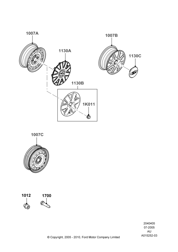 05F - Wheels, With 15" Wheels; 18/JUL/2005-27/AUG/2007