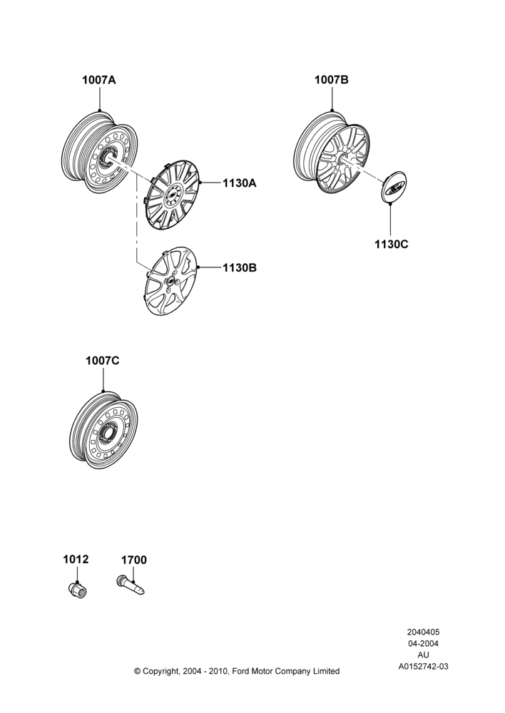 05E - Wheels, With 15" Wheels; 05/APR/2004-18/JUL/2005