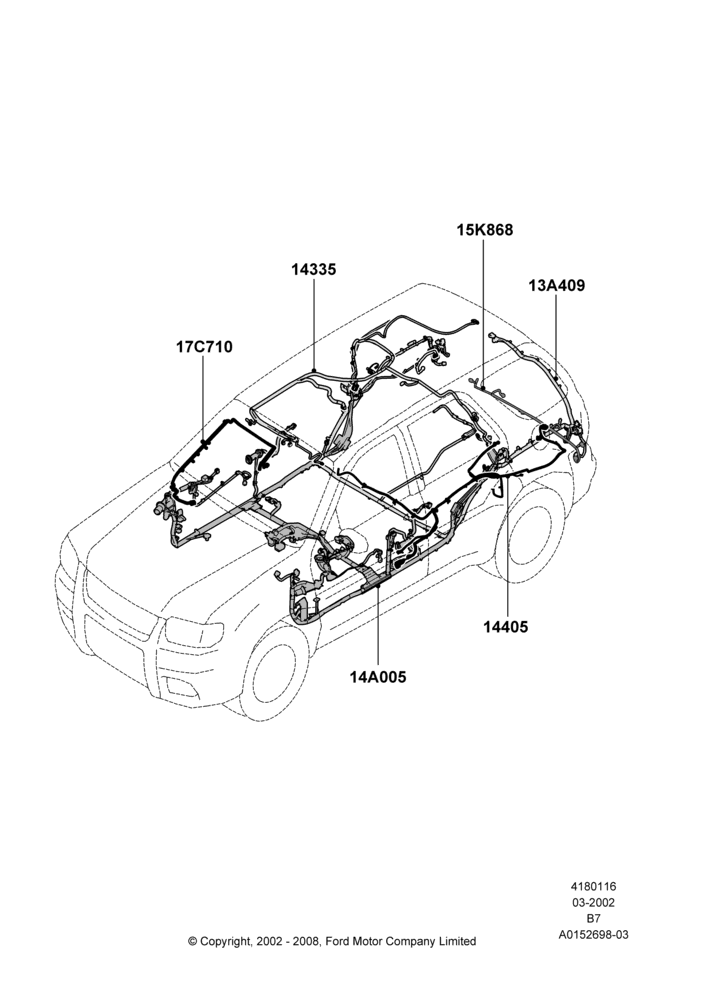 16A - Wiring - Body And Roof Console; 18/MAR/2002-02/AUG/2006