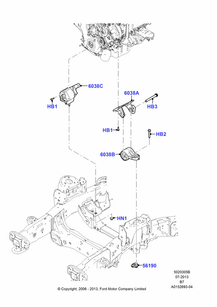 05B - Engine Mounting; 02/AUG/2006-11/AUG/2014