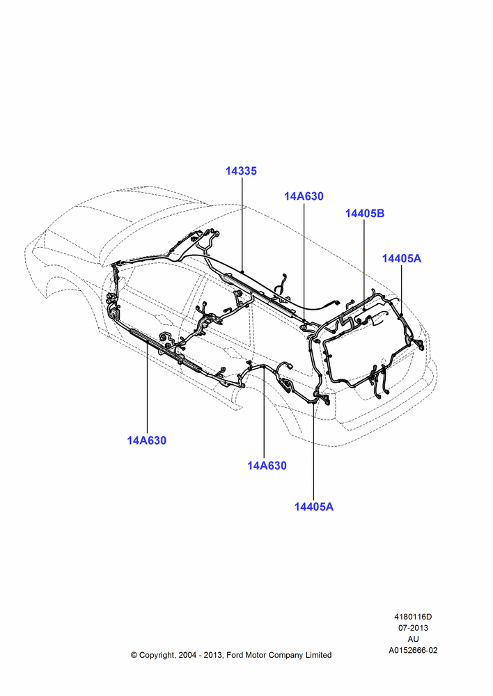 16D - Wiring - Body And Roof Console, 4 Door Wagon; 05/APR/2004-18/JUL/2005