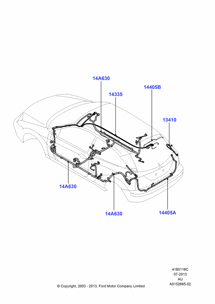 16C - Wiring - Body And Roof Console, 3 Door, 5 Door Sedan; 04/SEP/2003-05/APR/2004