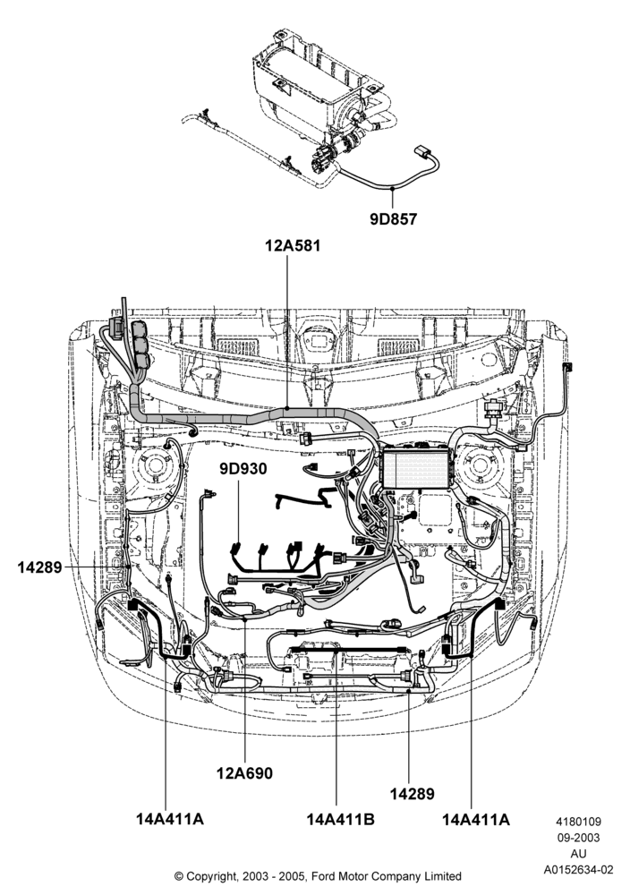 09A - Wiring - Engine And Transmission, CVH 2.0  EFI; 04/SEP/2003-05/APR/2004