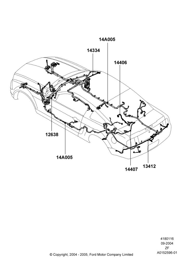 16A - Wiring - Body And Roof Console, Coupe; 07/SEP/2004-05/JUN/2006