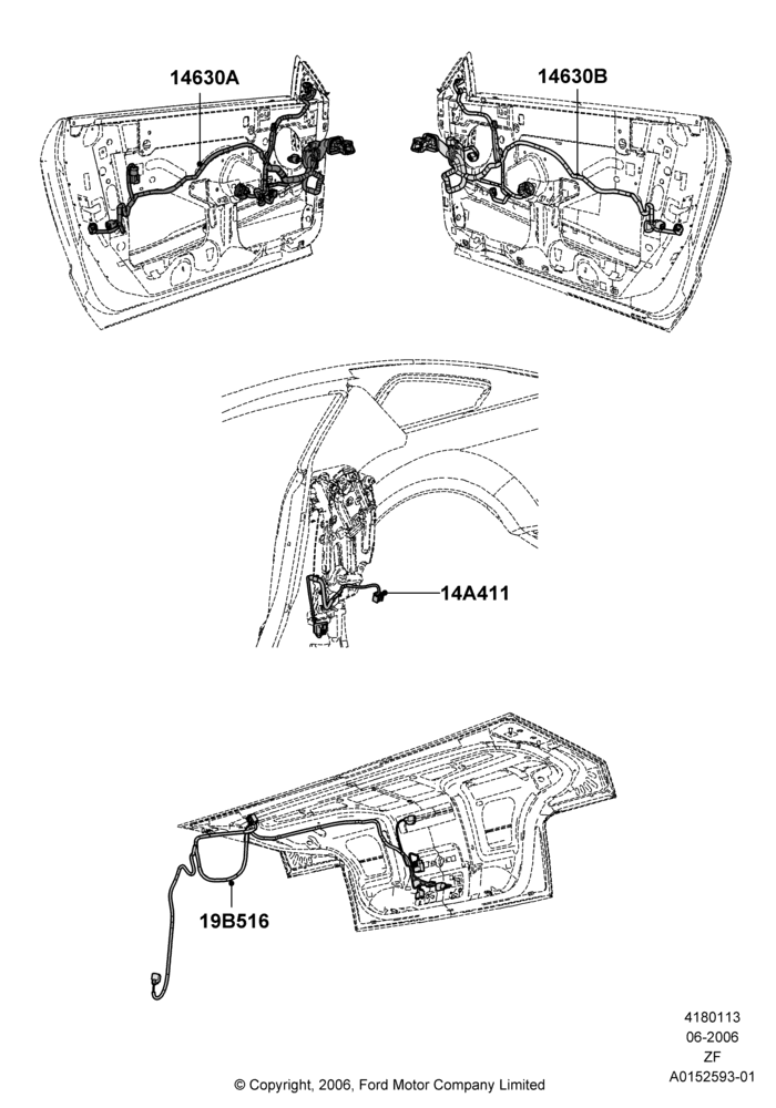 13B - Wiring - Body Closures; 05/JUN/2006-27/JUN/2014