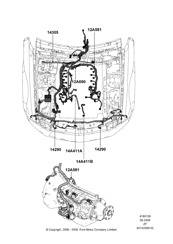09D - Wiring - Engine And Transmission, 4.6L 3v V8 SOHC EFI; 05/JUN/2006-26/FEB/2009