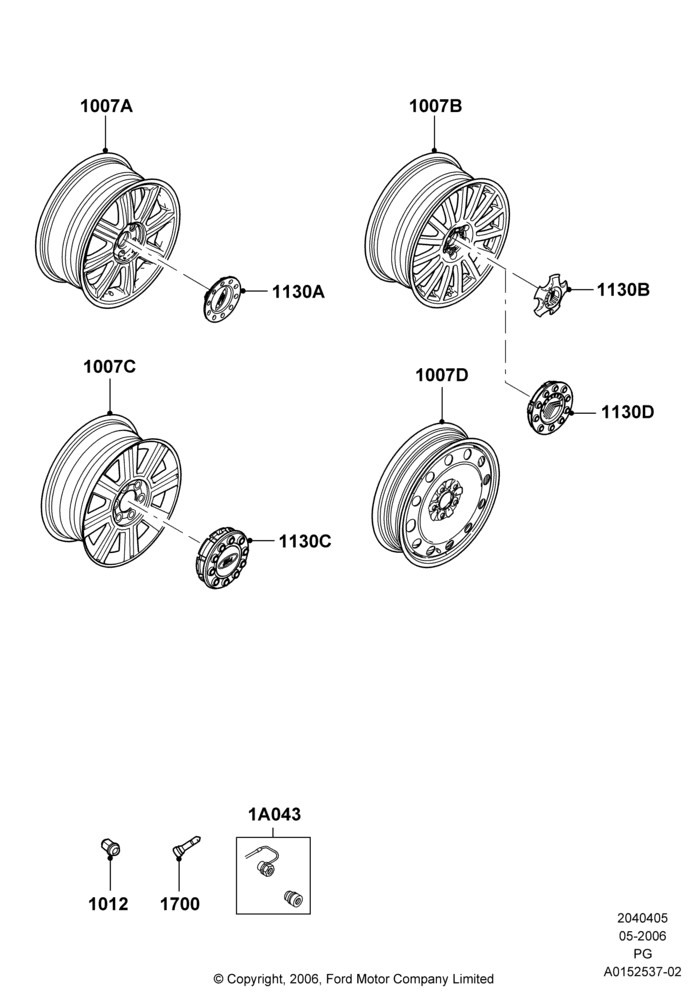 05C - Wheels, With 18" Wheels; 01/MAY/2006-30/APR/2007