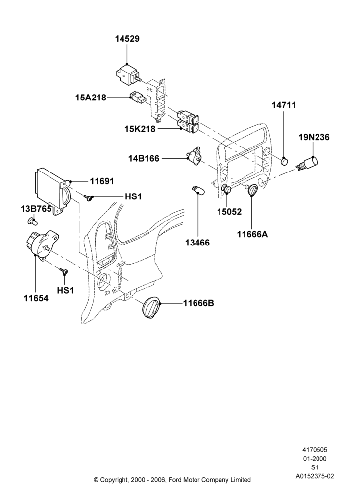 05A - Instrument Panel Related Parts; 31/JAN/2000-04/AUG/2003