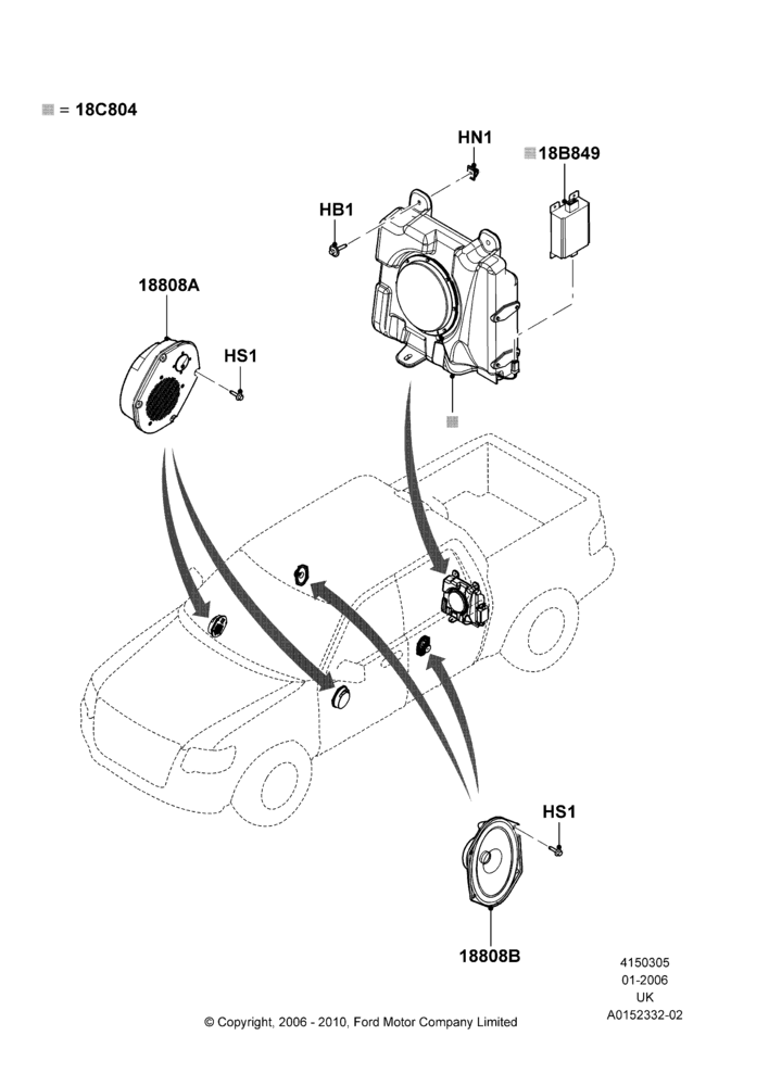 05B - Speakers, With Audiophile Sound System; 30/JAN/2006-15/JUN/2009