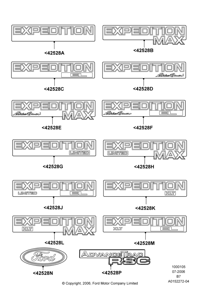 05C - Name Plates; 02/AUG/2006-11/JUN/2007