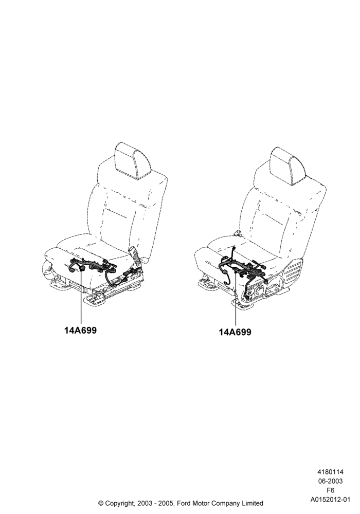 14B - Wiring - Seats, Lincoln Mark LT; 31/JAN/2005-16/JUL/2008