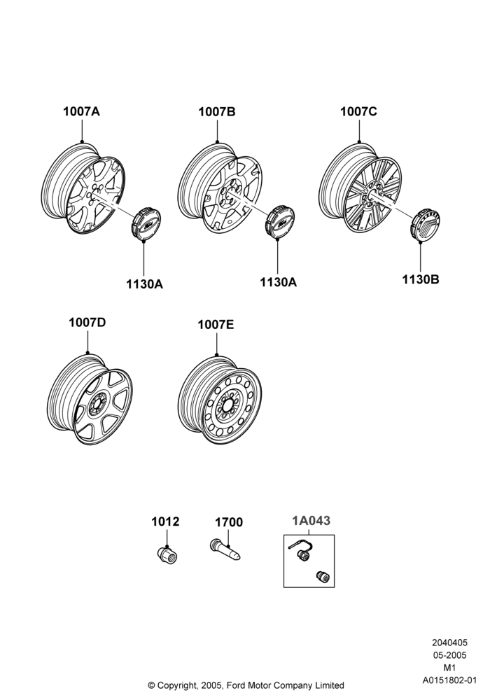 Схема установки 6L8Z-1130-F