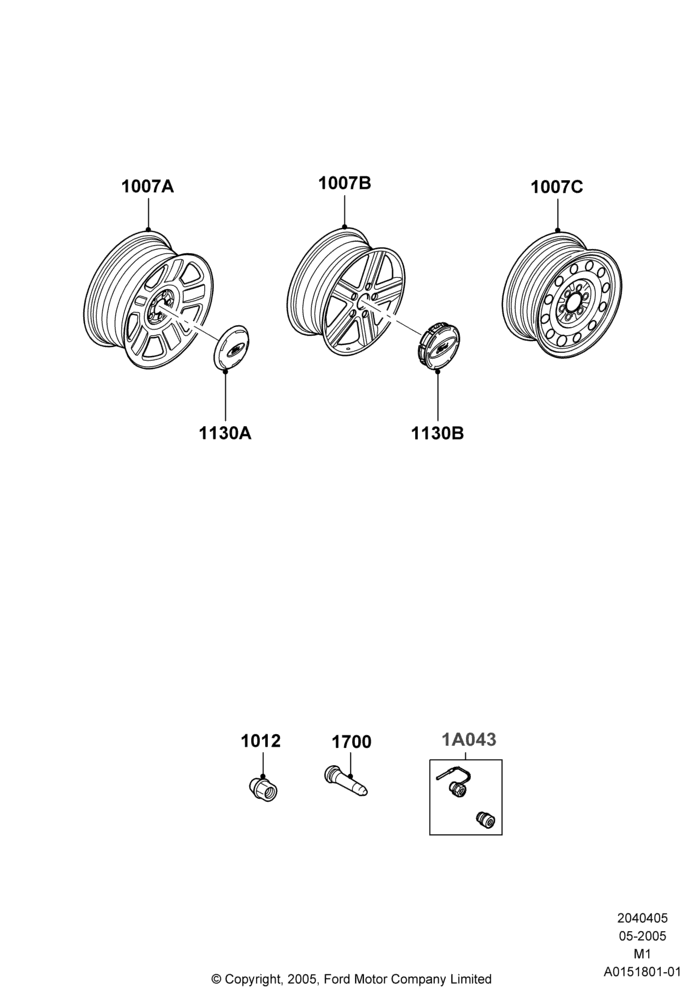 05L - Wheels, With 15" Wheels; 02/MAY/2005-01/MAY/2006